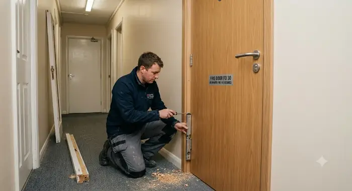 Flat-entrance FD30 install
