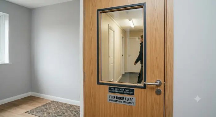 Vision panel & intumescent